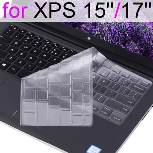 For Dell XPS 17 15 Touch Keyboard Cover 7590 9550 9560 9570 9650 Series Protector Skin Film Case Laptop Accessory Silicon 2019