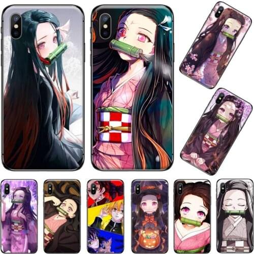 Kimetsu no Yaiba Demon Slayer Phone Case for iPhone 11 12 pro XS MAX 8 7 6 6S Plus X 5S SE 2020 XR coque shell soft shell