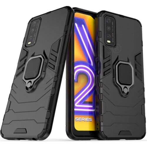 Hard Armor Magnetic Phone Case For Vivo Y20 Case For Vivo Y20 Cover Bumper Shockproof Full Holder Cover For Vivo Y20S Y20 Fundas