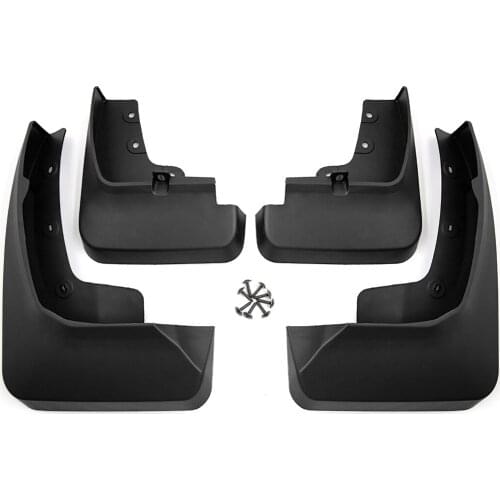 X AUTOHAUX Wholesale 4PCS Of Black Plastic Car Front Rear Fender Mud Flaps Mudguards Splash Guards Set for Ford Edge 2015