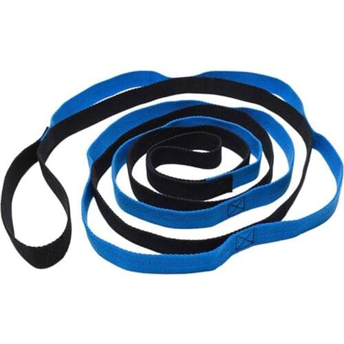 Stretch Premium Hanging Rope Climbing Rope Chrysanthemum Yoga Stretch Strap Perfect Multi-Loop Exercise Stretch Band