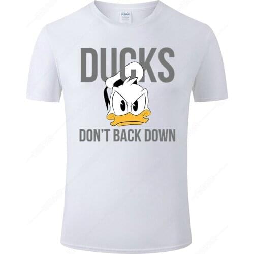 Cotton T Shirt Men Women 2021 Summer Short Sleeve Donald Duck Print T-shirt Male Tops Cool Tee Streetwear Clothing J108