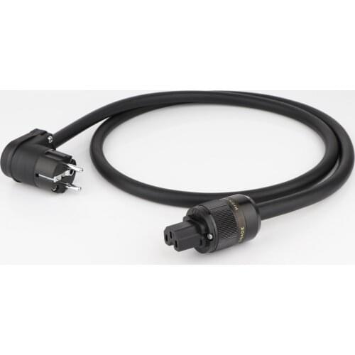 Hi-End FP-314Ag OCC silver plated Power Cord HIFI Audio EU/US Power cable AC power wire with rhodium plated power plug