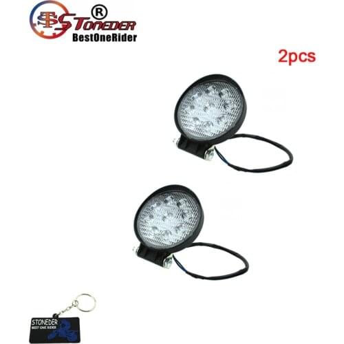 STONEDER Round Led Head Light For Trailmaster 150cc XRX XRS Dune Buggy Go Kart