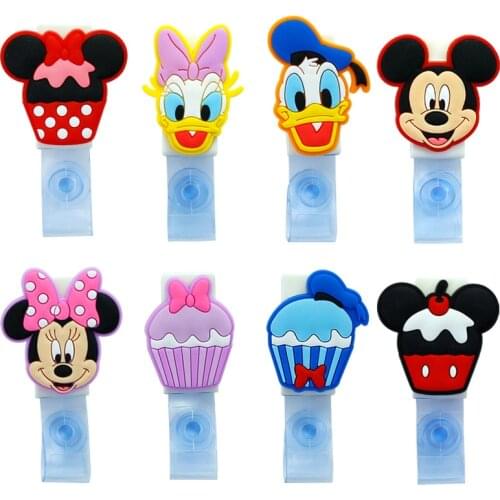 Cartoon Disney Mobile Phone Lanyard ID Card Holder Cute Employee Card Nurse Chest Card Student Bus Card Holder Good Gift