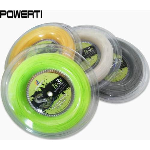 POWERTI 1.30mm Nylon Tennis String Snake Soft Feeling 200m Reel Tennis Racquet Training String 56-59Pounds TS-3M