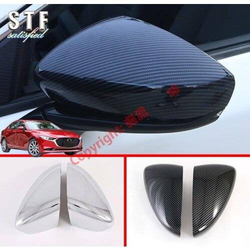 ABS Side Mirror Cover Trim For Mazda 3 M3 Axela 2019 2020