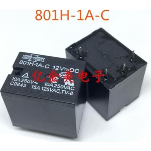Genuine New original relay 801H-1A-C DC24V DC48v DC12v