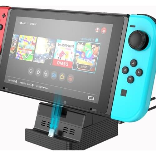 Pohiks Portable TV HDMI-compatible Converter One-touch Button Type-C Charging Dock Station For Nintendo Switch Games Accessories