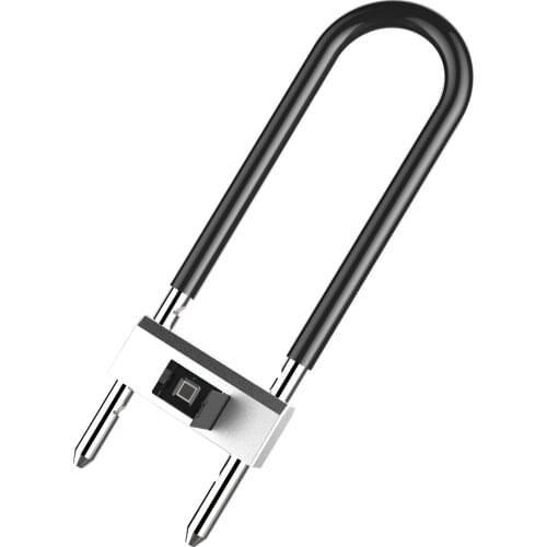 Portable Door Lock Fingerprint U Lock Car Motorcycle Bike Padlock fingerprint lock 10 sets of fingerprints r25