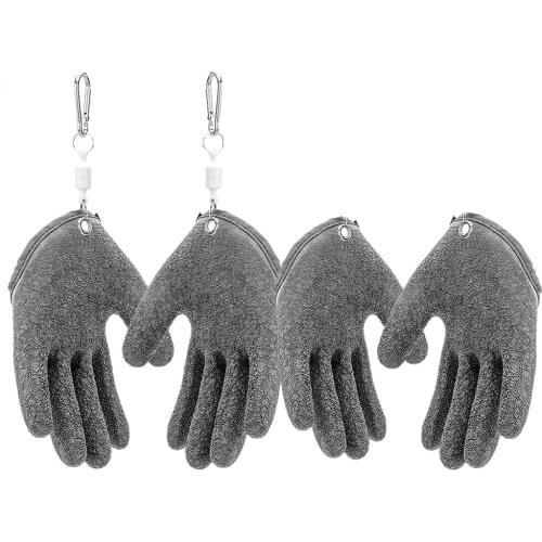 Professional Fishing Glove Special Anti-skid Stab-resistant Thickened Mitten for Catching with Buckle Fishing Gloves