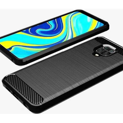 For Xiaomi Redmi Note 9s 9 s Case Carbon Fiber Cover Shockproof Phone Case For Redmi Note 9 Pro Cover Flex Silicone Bumper Shell