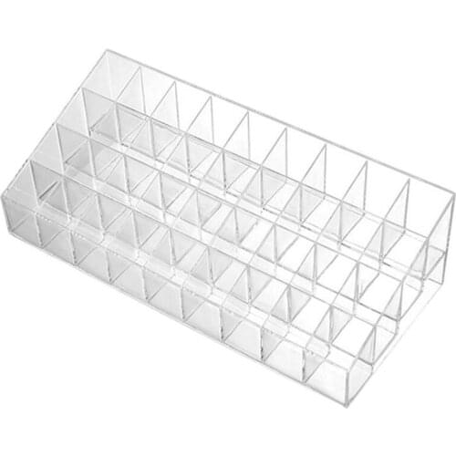36 Grid Transparent Acrylic Lipstick Storage Rack Cosmetic Display Rack