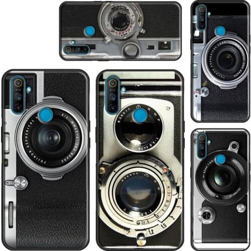 Retro Vintage Camera Case For Realme 7 6 Pro GT Neo C11 C3 Q3 8 Pro Back Cover For OnePlus 9 Pro Nord 7T 8T