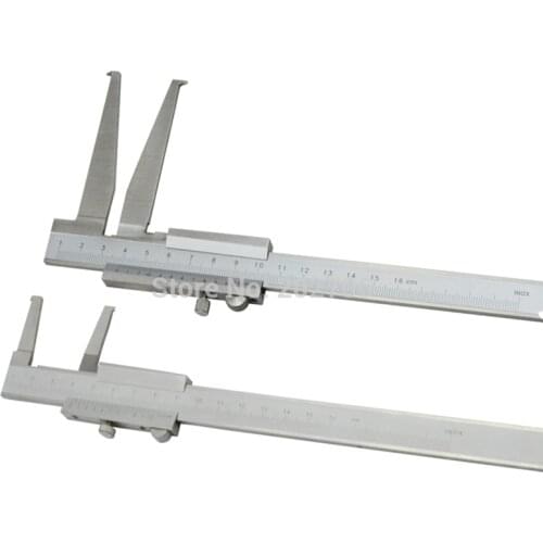 10-160mm 0.02mm Long Claw Inside Groove Vernier Calipers Stainless Steel Inner Vernier Calipers to measure inside groove