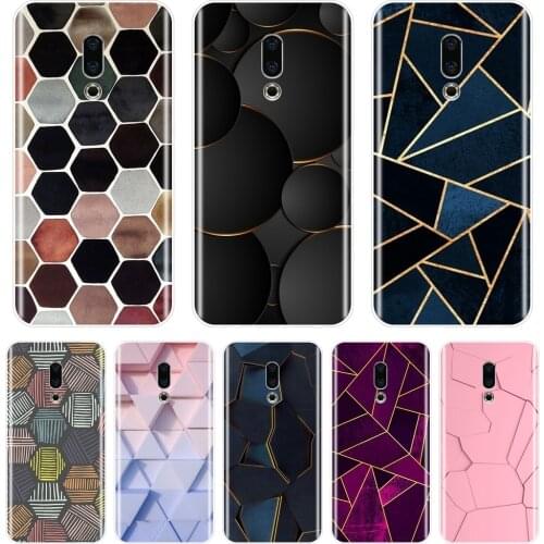Luxury Geometry Cool Soft Silicone Phone Case For Meizu U10 U20 Pro 6 7 Plus Back Cover For Meizu 16th 16x 15 Lite 16 Plus Case