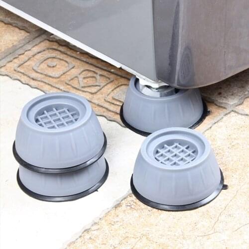 4 PCS Universal Anti-Vibration Washing Machine Feet Pad Rubber Anti-slip Noise-reducing Dryer Refrigerator Base Fixed Mat Tools