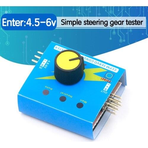 Servo Tester Gear Test CCPM Consistency Master Checker 3CH 4.8-6V with Indicator Light