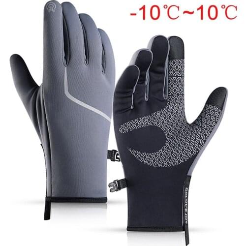 Waterproof Winter Cycling Gloves Touchscreen Full Finger Outdoor Sport Ski Gloves For Bike Bicycle Scooter Motorcycle Warm Glove