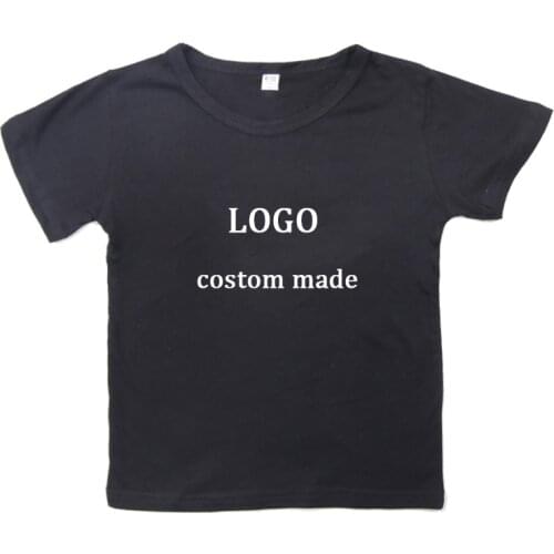 WGTD Cutom Your Image 2D Printed Boys Girls T Shirt Baby Summer T-shirts FOR Customers Products