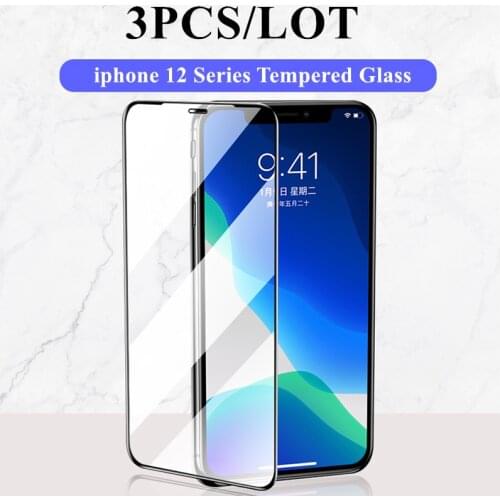 3PCS Tempered Glass For iPhone 12 Pro Glass Screen Protector 9H Glass For iPhone 12 Pro Max 11 XS X XR 12 mini Protective Film