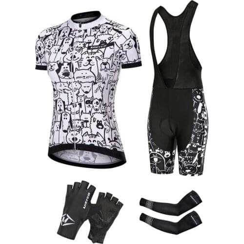 Womens Summer Cycling Short Sleeve Jersey Set Complete Shirt Bib Pants Clothes MTB Female Racing Clothing Mounatin Bicycle Suit