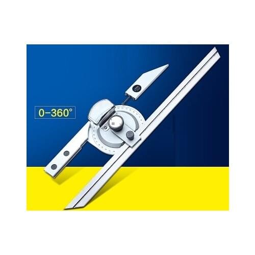 0-360 degree universal bevel protractor test ruler protractor angle meter gauge goniasmometer