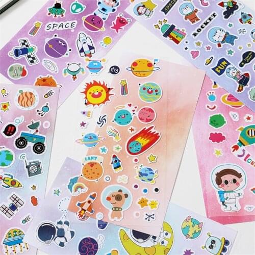 1Pcs/Secret Starry Sky Series Sticker DIY Sticker Car Motorcycle Luggage Laptop Bike Scooter Toys Halloween Easter