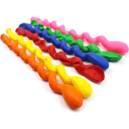 10Pcs/bag Random Giant Balloons Rubber Helium Spiral Latex Balloons Wedding Birthday Party Decoration long Ballons