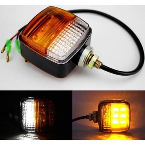 2pcs universal 10-80v 12v 24v 48v led forklift Turn lights fork truck warning lights stop lights Day driving Corner Signal lamp