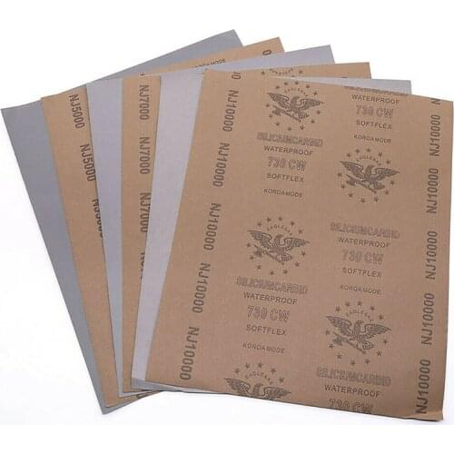 3PCS 230*280mm Wet And Dry A4 Sandpaper 1000 1200 1500 2000 2500 3000 5000 7000 10000 Grit Abrasive Polishing Tool