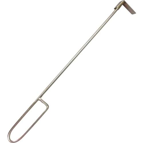 46cm Stainless Steel Charcoal Ash Rake BBQ Ash Tool Rake Poker for Kamado Joe Charcoal Smoker Wood Burning Stove (Silver)