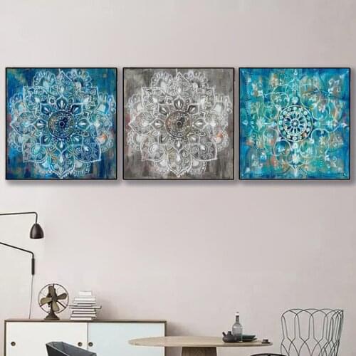 Full Square/Round Drill 5D DIY Diamond Painting Cross Stitch "Abstract Mandala Flower " Embroidery Diamond Mosaic Picture Decor