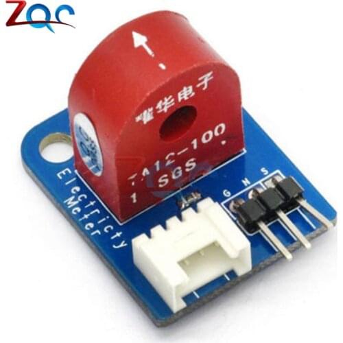 AC 5A Ammeter Electricity Sensor Module Board For Arduino Analog Current Meter Module Brick 5V I/O A12-100 Current Transformer