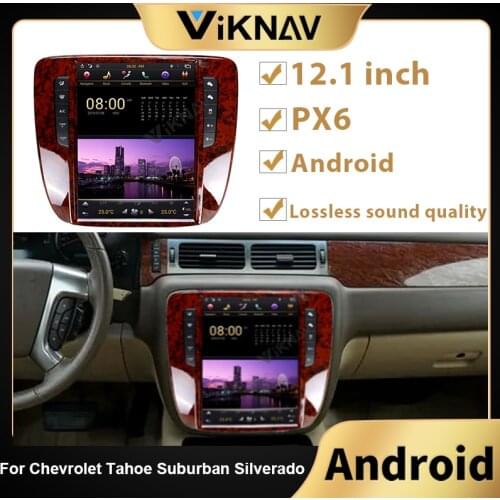 Android touch screen car Radio for GMC sierra 2007 2008 2009 2010 2011 2012 car PX6 stereo auto audio head unit navigation