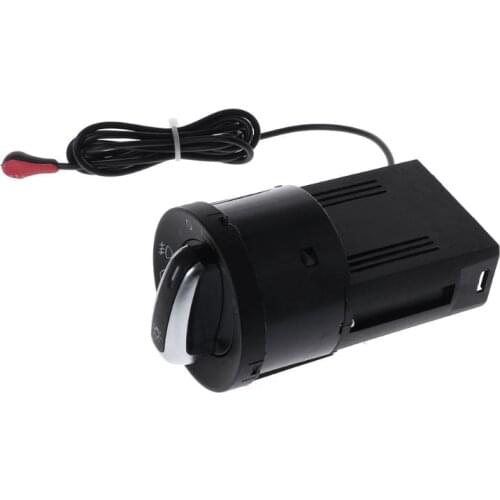 Car Headlight Fog Lamp Chrome Switch Headlamp Switch Car Accessorie For Golf 4 Jet-ta MK4 Passat B5 Po-lo Car Styling