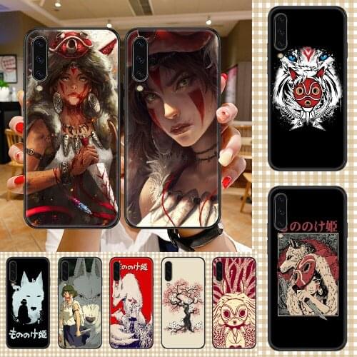 Anime Princess Mononoke Phone case For Samsung Galaxy A 3 5 7 8 10 20 21 30 40 50 51 70 71 E S 2016 2018 4G black luxury back