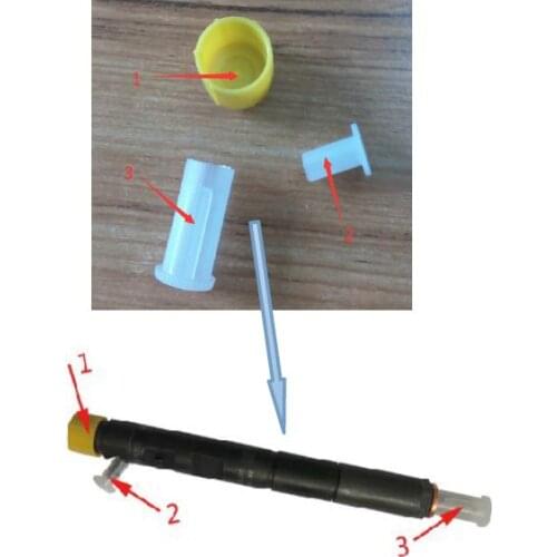 ERIKC New Diesel Injector Spare Parts Plastic Prot, Common Rail Injector Protection Cap to Protect Injector for Delphi