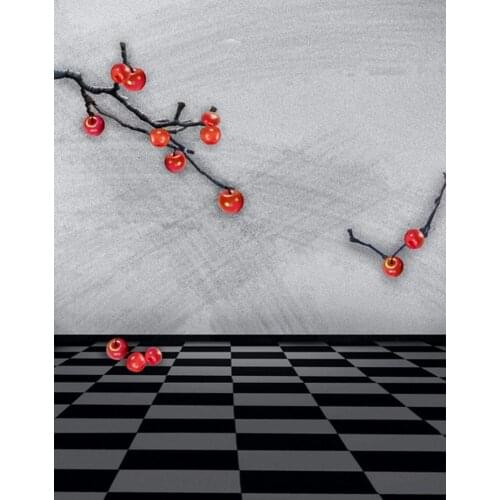 Red Apple Tree Photography Backdrops Photo Props Studio Background 5x7ft