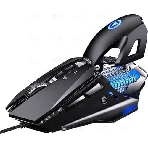 G10 Wired USB Macro Programming Gaming Mouse Colorful Water-cooled light 200 DPI Mice With LED Backlight 7 Button For PC Laptop