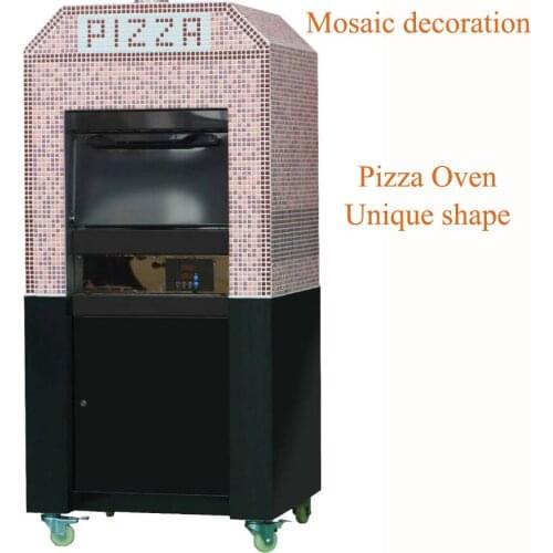 Italian pizza oven machine pizza making machine pizza baking oven Double Layers commercial pizza oven with Mosaic decoration