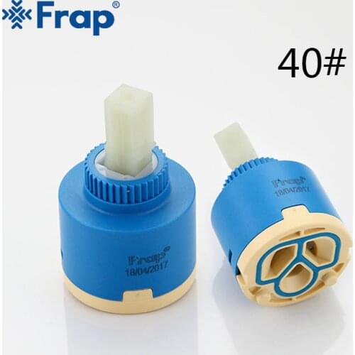 Frap 10pcs 40mm Ceramic Cartridge for Faucet Mixer Low Torque Spindle Free Rotation Flat Base kitchen Faucet Accessories F50