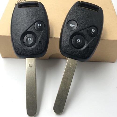 New 2 Button/3 Button Car Keyless Go Remote Key Car Key 433Mhz with ID46 Chip for Honda CRV C-RV Jazz CITY Civic FIT Jazz HRV