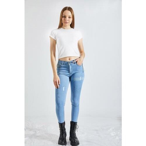 921 / 5000 Çeviri sonuçları Womens Side Gathering Camisole Crop Cream T-Shirt fashion europe cut 2021 summer short sleeve o-nec