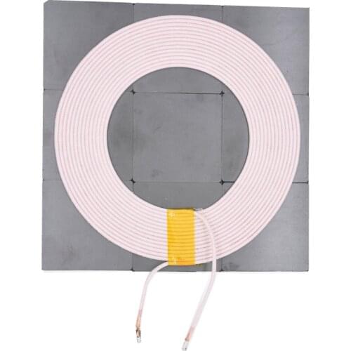 Taidacent High Power 51uH Copper Magnetic Inductor Induction Charger Receiver Wireless Charging Coil Induction Coil 150mm