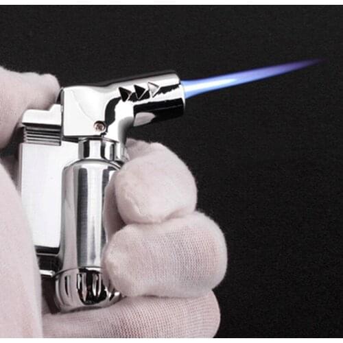 Fine Electroplating Fixed Fire Small Spray Gun, Metal Elbow Straight Into The Lighter, Point Cigarettes, Point Moxibustion, Poin