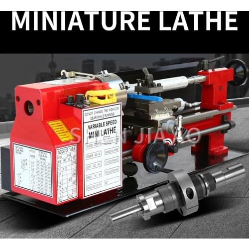 Multifunction Woodworking Machine Tools Micro Metal Lathe Machine Woodworking Processing Thread Beads Processing Machinery 220V