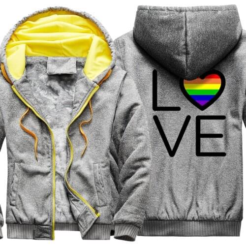 Love Printing Camouflage Mens Raglan Thicken Jackets Hip Hop Mans Sweatshirts & hooded Fashion Leisure Zipper sudadera hombre