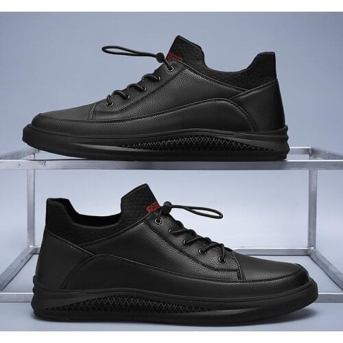 Genuine Leather Men Shoes Trend Male Footwear Mens Casual Outdoors Man Flats Fashion Sneakers