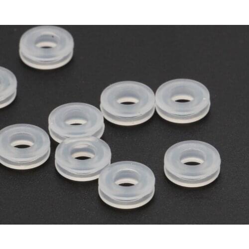 N0HE 10Pcs Comfort Pads for Clip On Earrings Anti-Pain Silicone Earring Ring Cushion